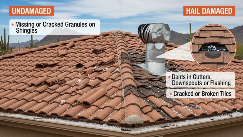 How Do I Know If My Roof Has Hail Damage in Arizona