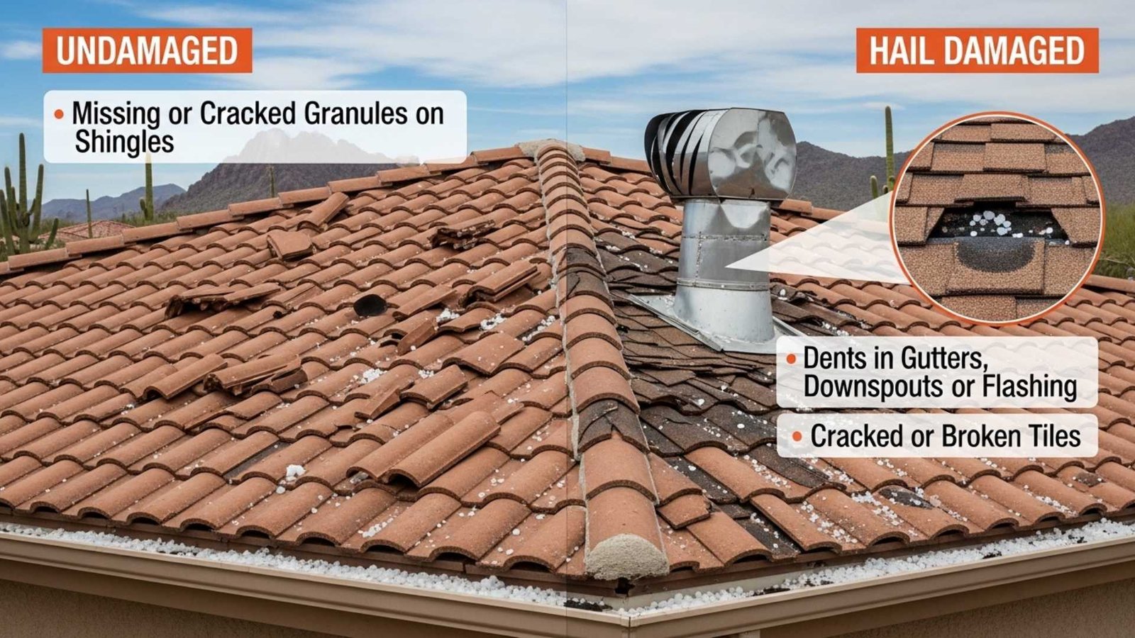 How Do I Know If My Roof Has Hail Damage in Arizona