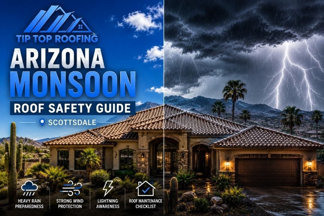 Arizona Monsoon Roof Safety Guide for Scottsdale Homeowners Tip Top Roofing