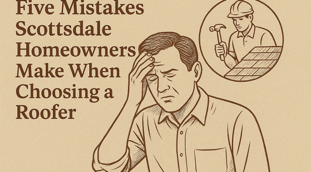 Avoid costly errors when hiring a roofing company in Scottsdale AZ. Discover five common mistakes homeowners make and how to choose a reliable local roofer.