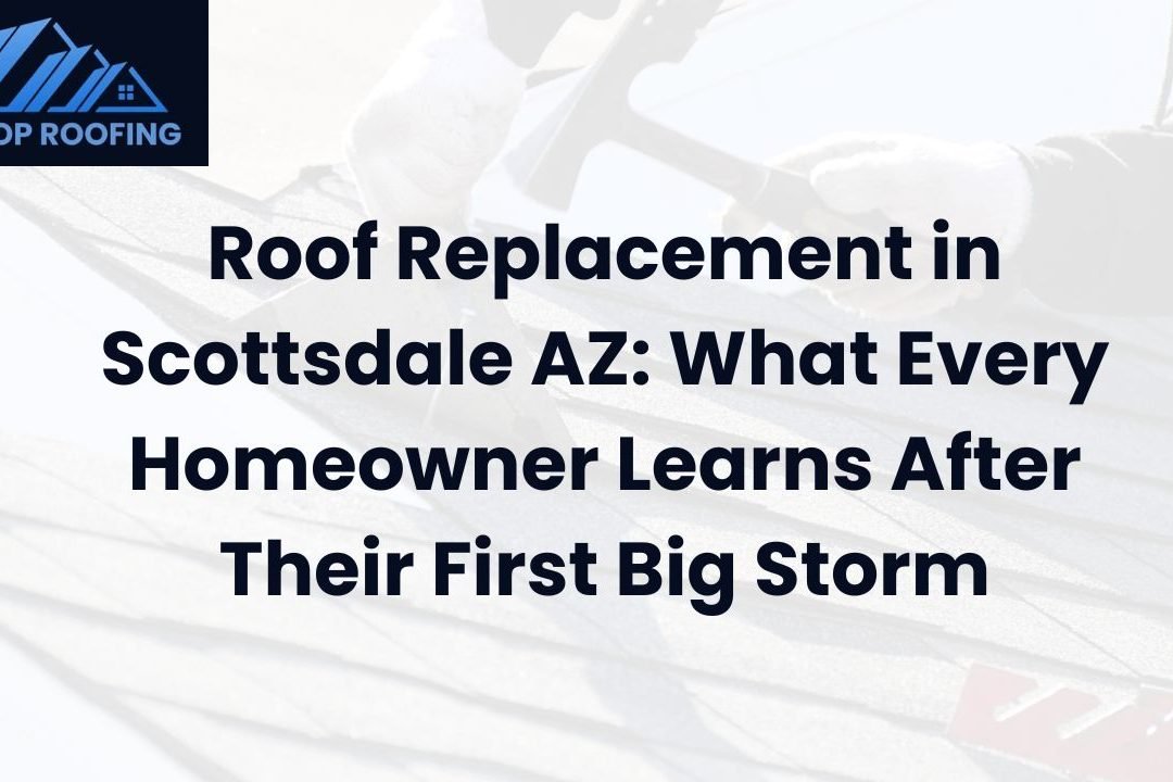 Learn what every homeowner discovers after their first Arizona storm. Real stories, data, and expert advice from Tip Top Roofing Service on roof replacement in Scottsdale AZ.