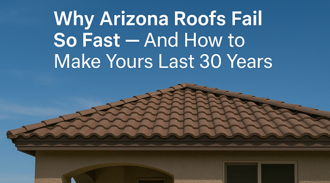 Learn why Arizona roofs fail faster than expected and how expert roof replacement in Scottsdale AZ helps homeowners extend lifespan to 30 years or more.